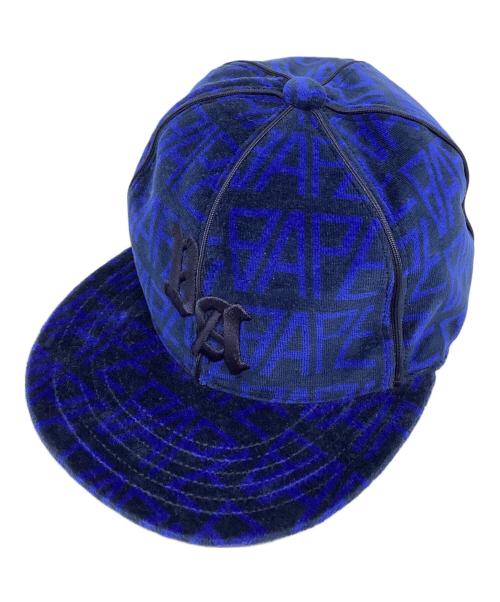 A BATHING APE（ア ベイシング エイプ）A BATHING APE (ア ベイシング エイプ) キャップ ブルー サイズ:Lの古着・服飾アイテム
