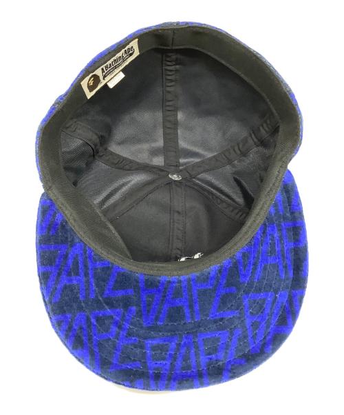 A BATHING APE（ア ベイシング エイプ）A BATHING APE (ア ベイシング エイプ) キャップ ブルー サイズ:Lの古着・服飾アイテム