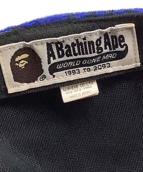 A BATHING APE（ア ベイシング エイプ）A BATHING APE (ア ベイシング エイプ) キャップ ブルー サイズ:Lの古着・服飾アイテム