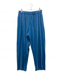 journal standard luxe（ジャーナルスタンダード ラックス）の古着「ベロアパンツ」｜ブルー