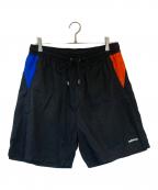 ballaholicボーラホリック）の古着「W Face Zip Shorts」｜ブラック