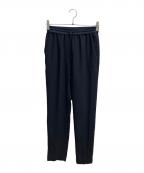icBアイシービー）の古着「FluidBackSatin ドロストパンツ」｜ネイビー