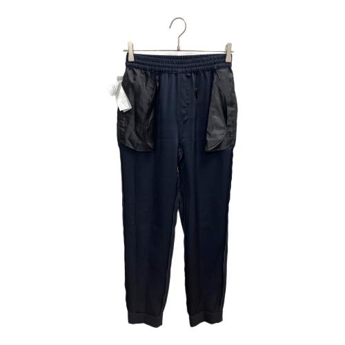 icB（アイシービー）icB (アイシービー) FluidBackSatin ドロストパンツ ネイビー サイズ:SIZE 00の古着・服飾アイテム