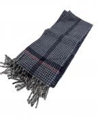 Begg & Coベグアンドコー）の古着「ウールアンゴラマフラー」｜ネイビー