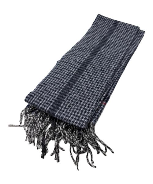 Begg & Co（ベグアンドコー）Begg & Co (ベグアンドコー) ウールアンゴラマフラー ネイビーの古着・服飾アイテム