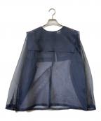 6(ROKU) BEAUTY&YOUTHロク ビューティーアンドユース）の古着「ORGANDY SAILOR PULLOVER」｜ネイビー