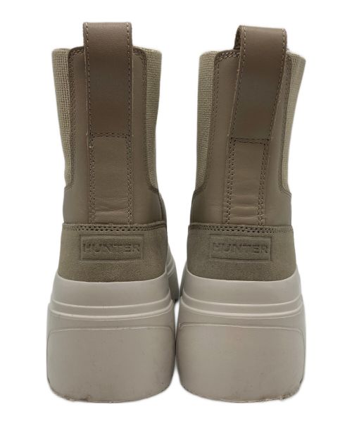 HUNTER（ハンター）HUNTER (ハンター) エクスプローラー チェルシー ブーツ ベージュ サイズ:US6の古着・服飾アイテム