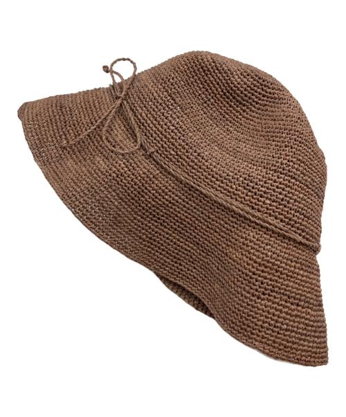 HELEN KAMINSKI（ヘレンカミンスキー）HELEN KAMINSKI (ヘレンカミンスキー) ラフィアハット ブラウンの古着・服飾アイテム