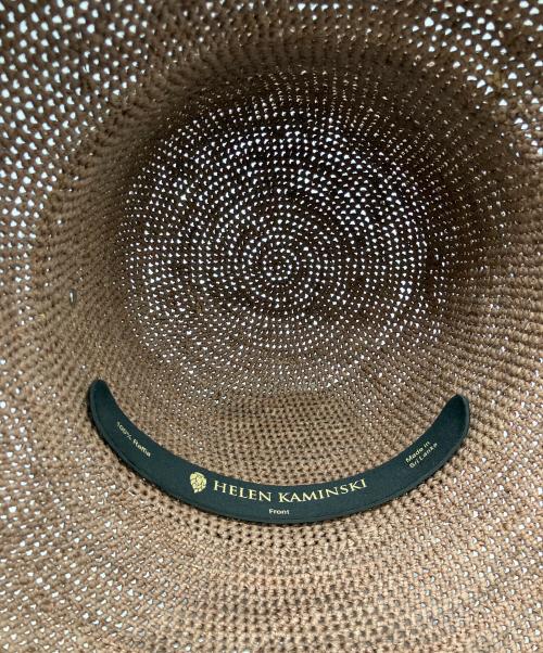 HELEN KAMINSKI（ヘレンカミンスキー）HELEN KAMINSKI (ヘレンカミンスキー) ラフィアハット ブラウンの古着・服飾アイテム