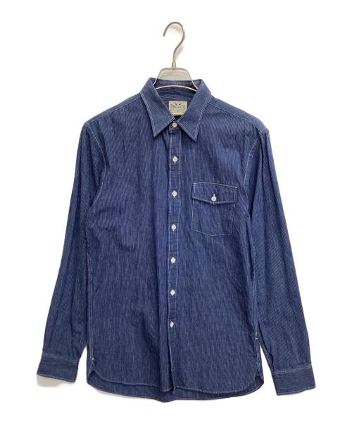RRL（ダブルアールエル）RRL (ダブルアールエル) ヒッコリーシャツ インディゴ サイズ:Sの古着・服飾アイテム