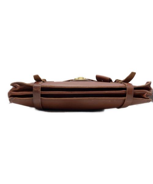 POLO RALPH LAUREN（ポロ・ラルフローレン）POLO RALPH LAUREN (ポロ・ラルフローレン) ヘリテージ レザー ブリーフケース ブラウンの古着・服飾アイテム