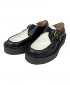 TOD'Sトッズ）の古着「チャンキーモカシンローファー」｜ブラック×ホワイト