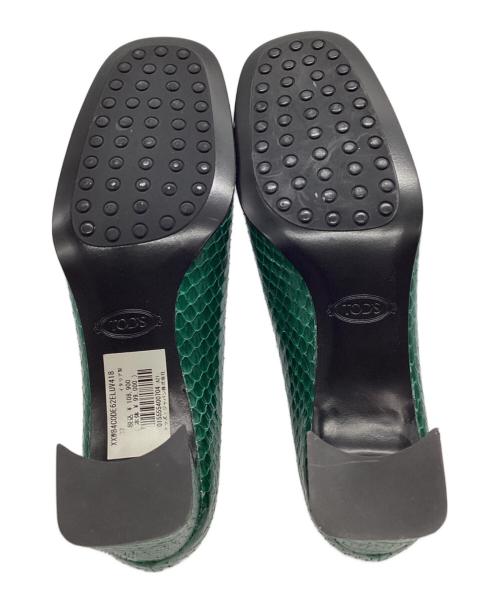 TOD'S（トッズ）TOD'S (トッズ) パイソンパンプス グリーン サイズ:37の古着・服飾アイテム