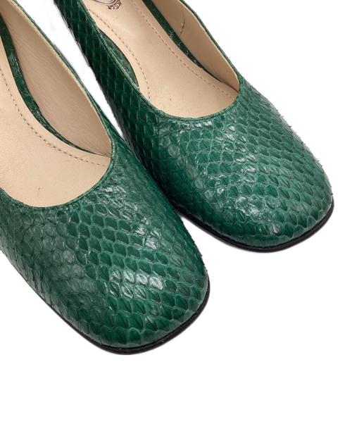 TOD'S（トッズ）TOD'S (トッズ) パイソンパンプス グリーン サイズ:37の古着・服飾アイテム