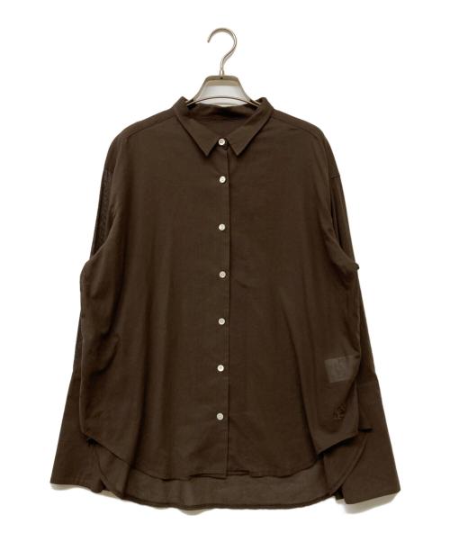 GOOD GRIEF!（グッドグリーフ）GOOD GRIEF! (グッドグリーフ) SHEER COTTON SHIRT ブラウン サイズ:Freeの古着・服飾アイテム