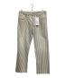 Maison Margiela（メゾンマルジェラ）の古着「USED加工ヒッコリーストライプデニムパンツ」