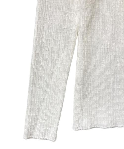 Whim Gazette（ウィムガゼット）Whim Gazette (ウィムガゼット) トリコットバックシャンカットソー ホワイト サイズ:Fの古着・服飾アイテム