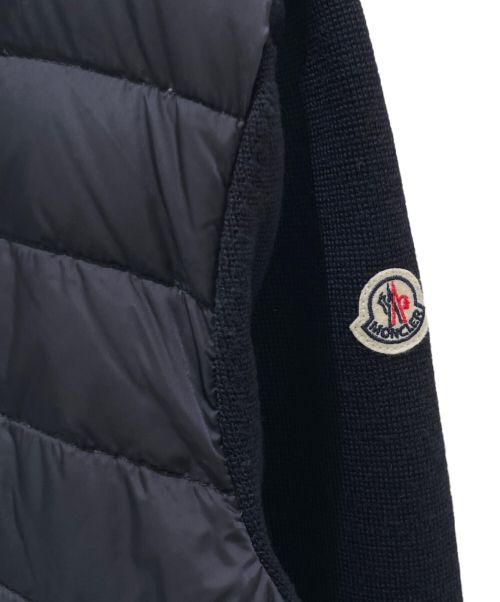 MONCLER（モンクレール）MONCLER (モンクレール) MAGLIONE TRICOT CARDIGAN 2018 ネイビー サイズ:Mの古着・服飾アイテム