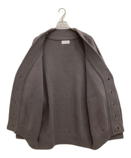 siro（シロ）siro (シロ) ビッグシルエットVネックニットカーディガン グレー サイズ:Fの古着・服飾アイテム