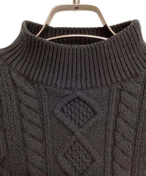 LOUIS VUITTON（ルイ ヴィトン）LOUIS VUITTON (ルイ ヴィトン) ショートケーブルニット ブラック サイズ:Mの古着・服飾アイテム