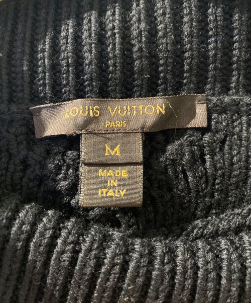 LOUIS VUITTON（ルイ ヴィトン）LOUIS VUITTON (ルイ ヴィトン) ショートケーブルニット ブラック サイズ:Mの古着・服飾アイテム