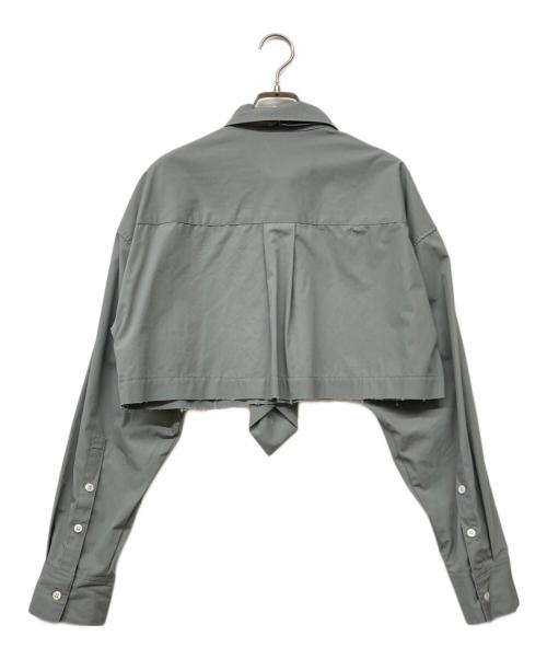 MAISON SPECIAL（メゾンスペシャル）MAISON SPECIAL (メゾンスペシャル) ネクタイショートシャツ グレー サイズ:FREEの古着・服飾アイテム