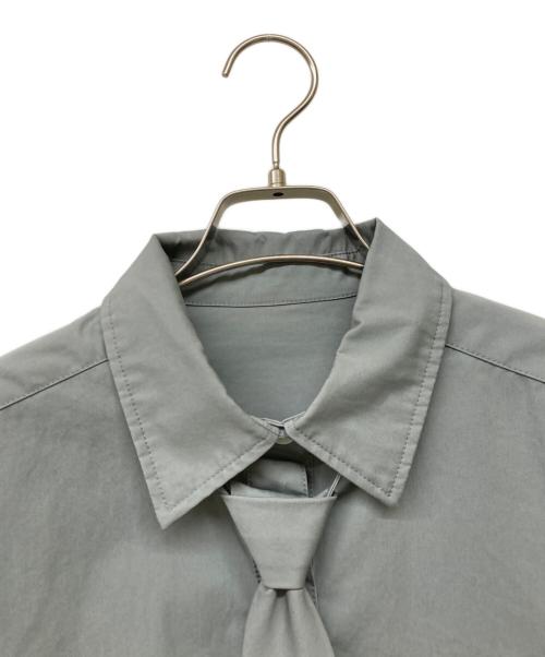 MAISON SPECIAL（メゾンスペシャル）MAISON SPECIAL (メゾンスペシャル) ネクタイショートシャツ グレー サイズ:FREEの古着・服飾アイテム