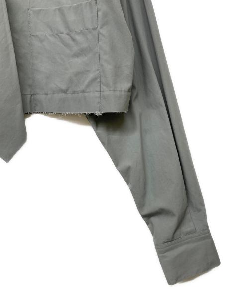 MAISON SPECIAL（メゾンスペシャル）MAISON SPECIAL (メゾンスペシャル) ネクタイショートシャツ グレー サイズ:FREEの古着・服飾アイテム