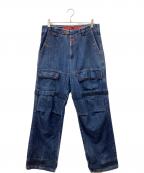 MARITHE+FRANCOIS GIRBAUDマリテフランソワジルボー）の古着「デニムシャトルパンツ」｜インディゴ
