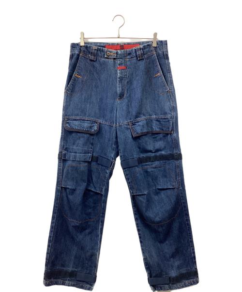 MARITHE+FRANCOIS GIRBAUD（マリテフランソワジルボー）MARITHE+FRANCOIS GIRBAUD (マリテフランソワジルボー) デニムシャトルパンツ インディゴ サイズ:32Mの古着・服飾アイテム