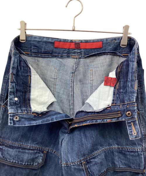 MARITHE+FRANCOIS GIRBAUD（マリテフランソワジルボー）MARITHE+FRANCOIS GIRBAUD (マリテフランソワジルボー) デニムシャトルパンツ インディゴ サイズ:32Mの古着・服飾アイテム