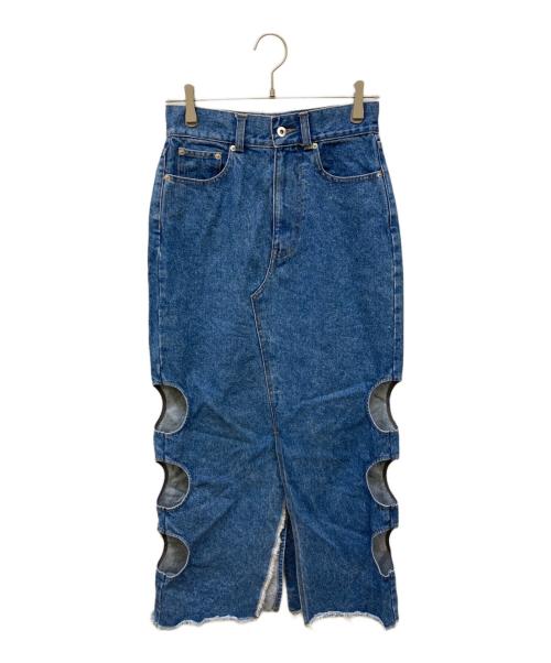 MAISON SPECIAL（メゾンスペシャル）MAISON SPECIAL (メゾンスペシャル) Side Hole Denim Skirt インディゴ サイズ:38の古着・服飾アイテム