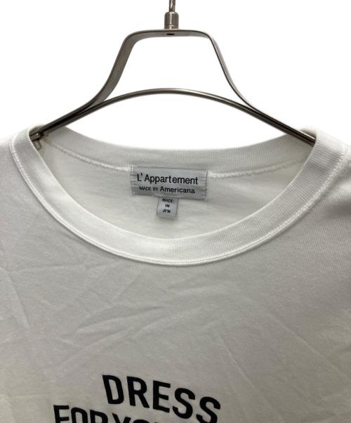L'appartement（アパルトモン）L'appartement (アパルトモン) Americana (アメリカーナ) Football T-Shirt ホワイト サイズ:-の古着・服飾アイテム