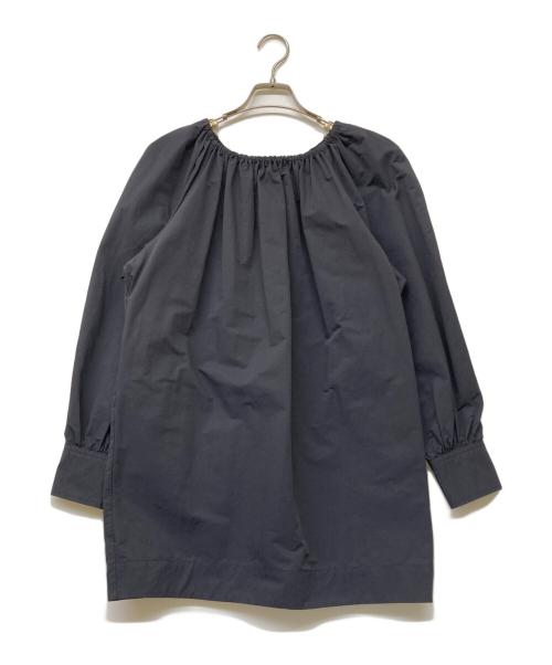 H BEAUTY&YOUTH（エイチ ビューティー&ユース）H BEAUTY&YOUTH (エイチ ビューティー&ユース) コットンナイロンタフタ パフスリーブドレス ブラック サイズ:Freeの古着・服飾アイテム