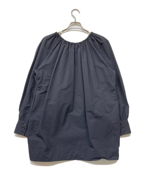 H BEAUTY&YOUTH（エイチ ビューティー&ユース）H BEAUTY&YOUTH (エイチ ビューティー&ユース) コットンナイロンタフタ パフスリーブドレス ブラック サイズ:Freeの古着・服飾アイテム