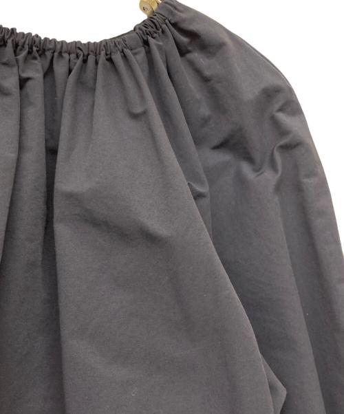 H BEAUTY&YOUTH（エイチ ビューティー&ユース）H BEAUTY&YOUTH (エイチ ビューティー&ユース) コットンナイロンタフタ パフスリーブドレス ブラック サイズ:Freeの古着・服飾アイテム