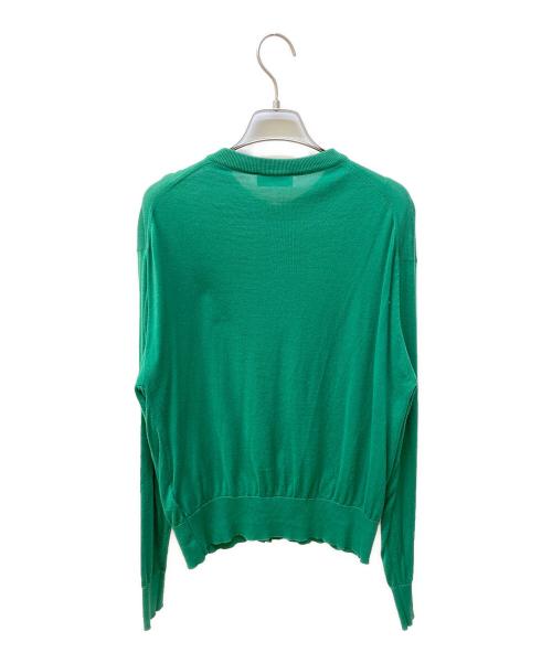JOHN SMEDLEY（ジョンスメドレー）JOHN SMEDLEY (ジョンスメドレー) ニットカーディガン グリーン サイズ:Mの古着・服飾アイテム