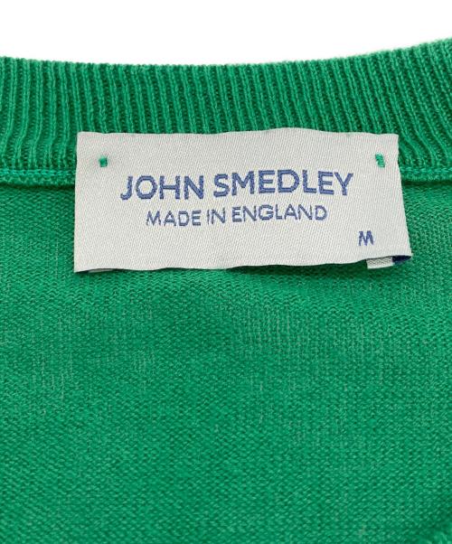 JOHN SMEDLEY（ジョンスメドレー）JOHN SMEDLEY (ジョンスメドレー) ニットカーディガン グリーン サイズ:Mの古着・服飾アイテム
