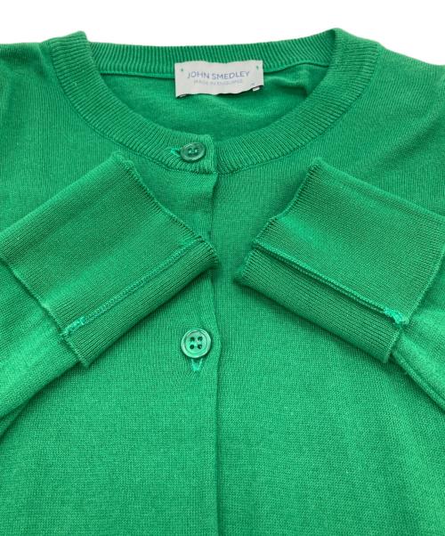 JOHN SMEDLEY（ジョンスメドレー）JOHN SMEDLEY (ジョンスメドレー) ニットカーディガン グリーン サイズ:Mの古着・服飾アイテム