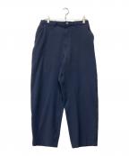 THE NORTHFACE PURPLELABELザ・ノースフェイス パープルレーベル）の古着「ストレッチツイル ワイドテーパードパンツ」｜ネイビー