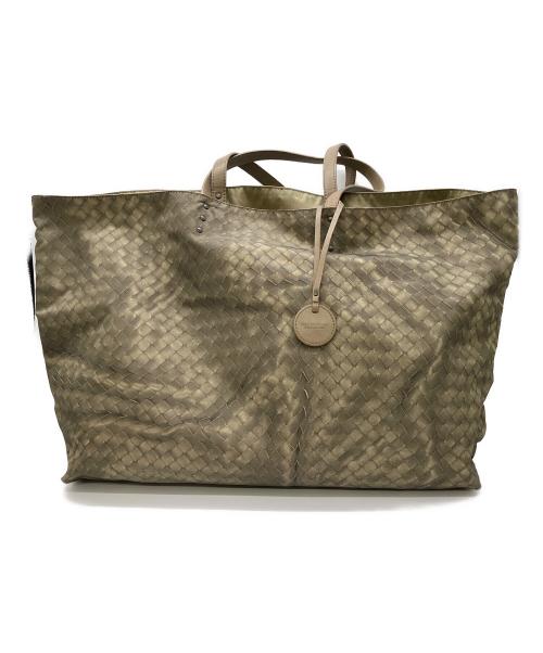 BOTTEGA VENETA（ボッテガベネタ）BOTTEGA VENETA (ボッテガベネタ) ナイロントートバッグ オリーブの古着・服飾アイテム