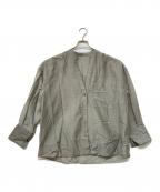 Plageプラージュ）の古着「24SS SHEER SKIN シャツ(シアースキン シャツ)」｜オリーブ