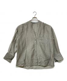 Plage（プラージュ）の古着「24SS SHEER SKIN シャツ(シアースキン シャツ)」｜オリーブ