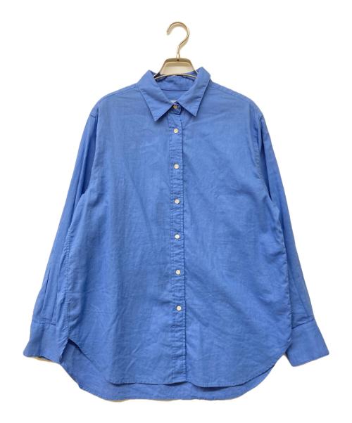 SLOBE IENA（スローブ イエナ）SLOBE IENA (スローブ イエナ) 綿麻レギュラーシャツ ブルー サイズ:-の古着・服飾アイテム
