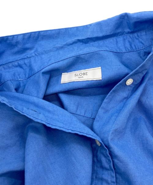 SLOBE IENA（スローブ イエナ）SLOBE IENA (スローブ イエナ) 綿麻レギュラーシャツ ブルー サイズ:-の古着・服飾アイテム