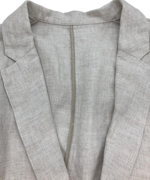 Spick and Span（スピック＆スパン）Spick and Span (スピックアンドスパン) リネンエアリージャケット ライトベージュ サイズ:38の古着・服飾アイテム