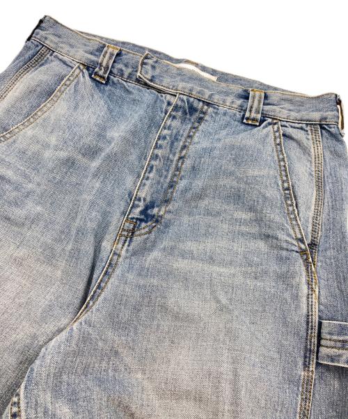 BORDERS at BALCONY（ボーダーズアットバルコニー）BORDERS at BALCONY (ボーダーズアットバルコニー) WIDE-LEG PAINTER DENIM インディゴ サイズ:38の古着・服飾アイテム