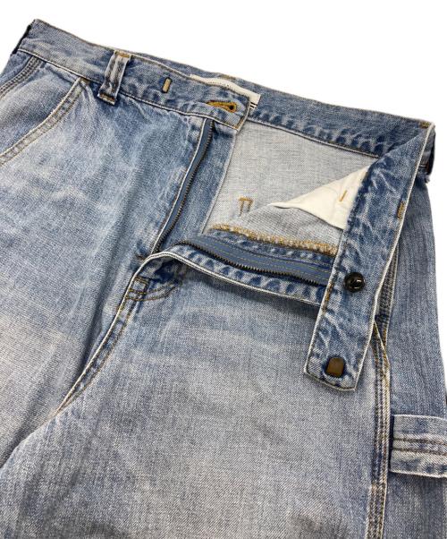 BORDERS at BALCONY（ボーダーズアットバルコニー）BORDERS at BALCONY (ボーダーズアットバルコニー) WIDE-LEG PAINTER DENIM インディゴ サイズ:38の古着・服飾アイテム