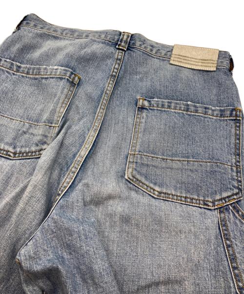 BORDERS at BALCONY（ボーダーズアットバルコニー）BORDERS at BALCONY (ボーダーズアットバルコニー) WIDE-LEG PAINTER DENIM インディゴ サイズ:38の古着・服飾アイテム