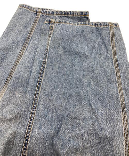 BORDERS at BALCONY（ボーダーズアットバルコニー）BORDERS at BALCONY (ボーダーズアットバルコニー) WIDE-LEG PAINTER DENIM インディゴ サイズ:38の古着・服飾アイテム